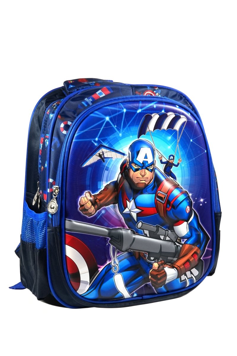 Kids Captain America School Bag - 15383B - School Bag - Walkeaze