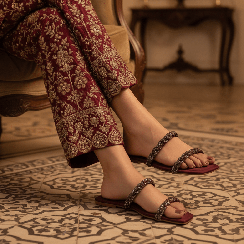 Women Formal Slippers - 41171S - Slippers - Walkeaze