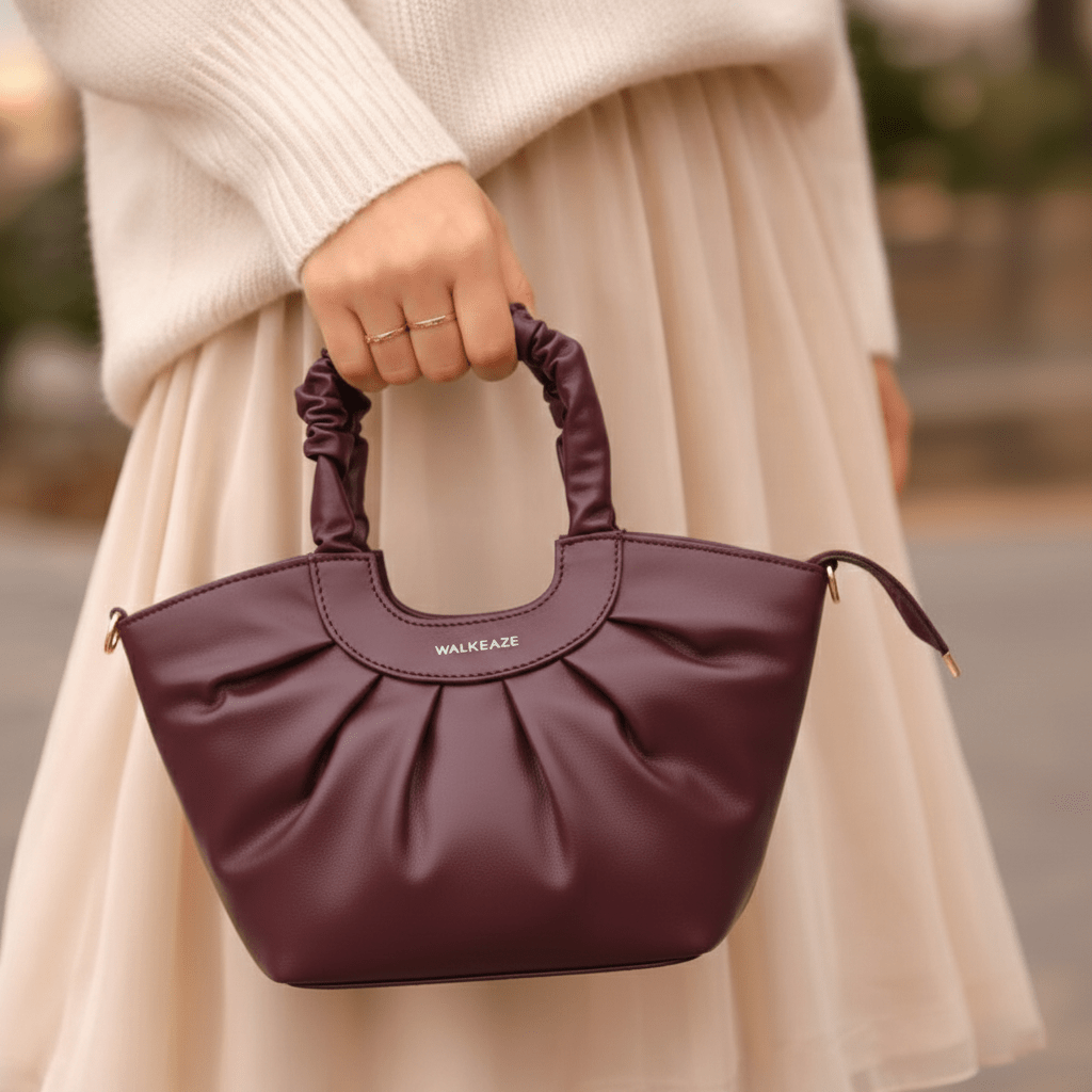Women Hand Bag - 05617B - Hand Bag - Walkeaze
